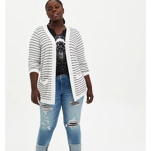 Torrid striped cardigan